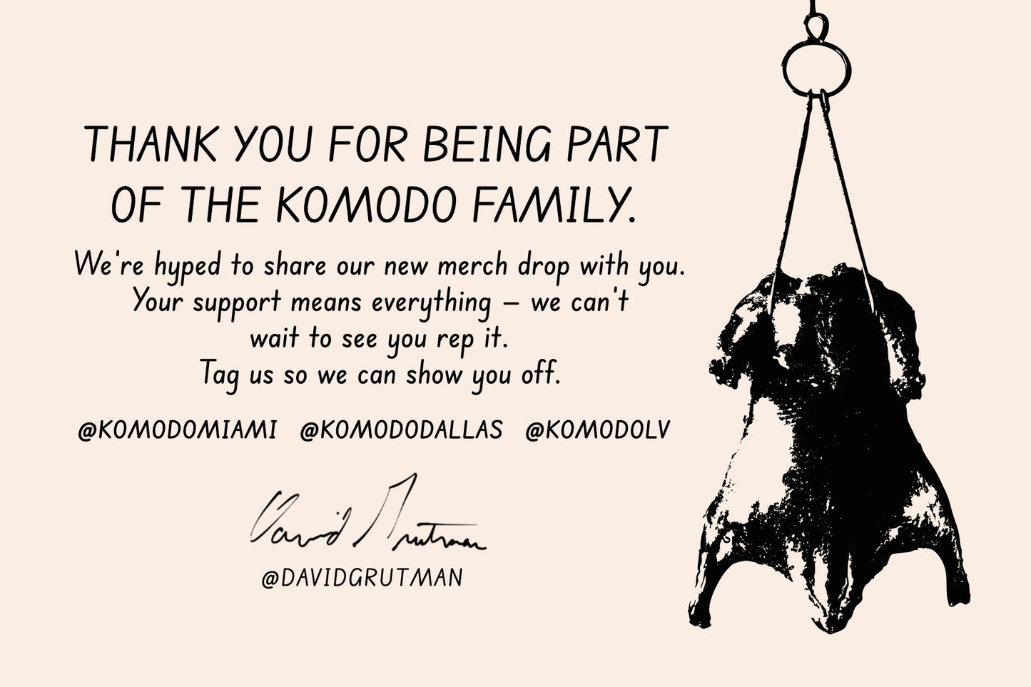 Thank You from Komodo